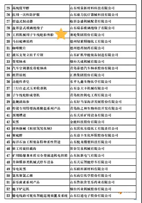 賽輪集團“工程機械用子午線輪胎外胎”榮獲山東省制造業(yè)單項冠軍 賽輪集團“工程機械用子午線輪胎外胎”榮獲山東省制造業(yè)單項冠軍