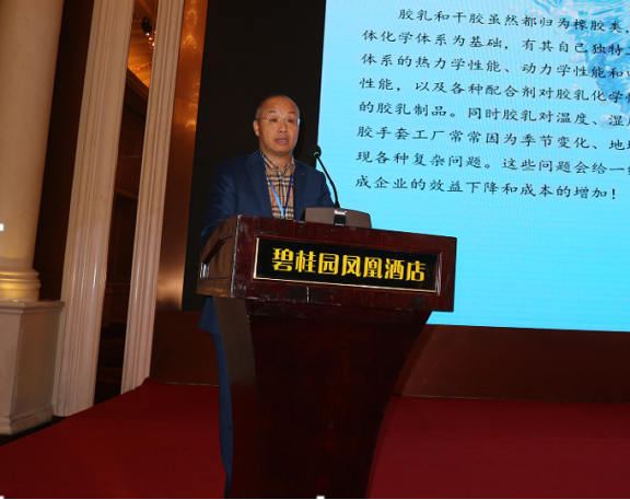 圖7 山東朗麗新材料有限公司關懿成總經理作報告 圖7 山東朗麗新材料有限公司關懿成總經理作報告