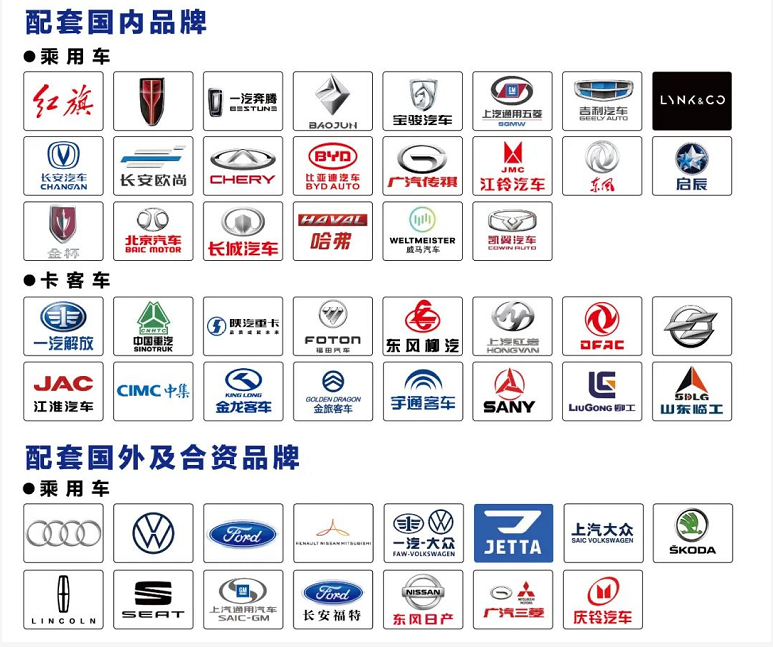 配套了國(guó)內(nèi)車(chē)廠 配套了國(guó)內(nèi)車(chē)廠