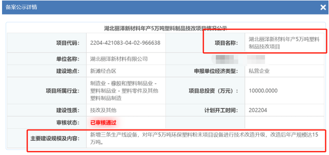 湖北麗澤新材料新建100多條粉末生產(chǎn)線，一期工程即將投產(chǎn) 