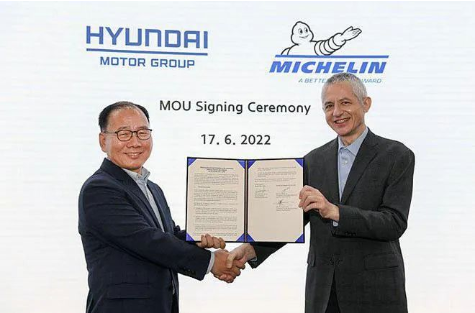現(xiàn)代汽車與米其林簽約3年，共同研發(fā)新輪胎