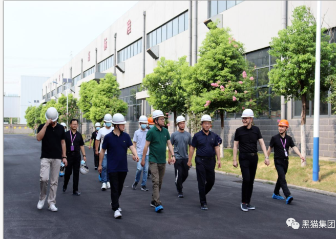 汪羽、袁凱一行到安徽黑貓公司調(diào)研指導(dǎo)