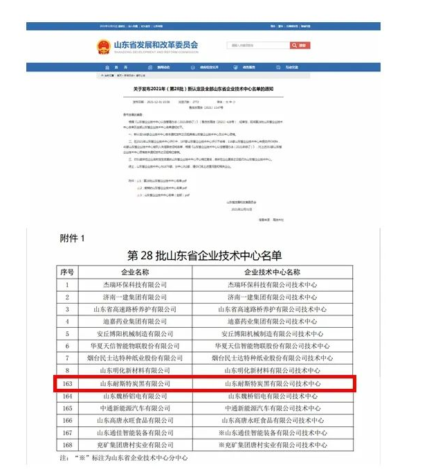 2022年以來(lái)，公司先后榮獲山東省企業(yè)技術(shù)中心、山東省技術(shù)創(chuàng)新示范企業(yè)、山東省高端品牌培育企業(yè)等重磅榮譽(yù)，2項(xiàng)成果入選省技術(shù)創(chuàng)新成果庫(kù)。