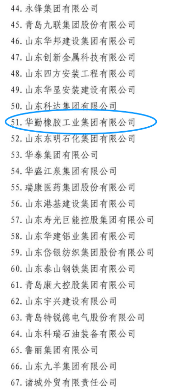 其中玲瓏輪胎、賽輪集團、萬達集團、華勤橡膠、三角輪胎、豪邁集團，入圍山東民營企業(yè)吸納就業(yè) 100 強名單。