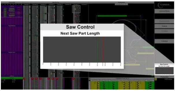 新的SawControl軟件模塊使用Pixargus檢測(cè)系統(tǒng)的數(shù)據(jù)來(lái)優(yōu)化型材切割。該系統(tǒng)在確保切割至客戶(hù)指定長(zhǎng)度的所有型材均無(wú)缺陷，并且以最小偏差切割出任何包含缺陷的型材。