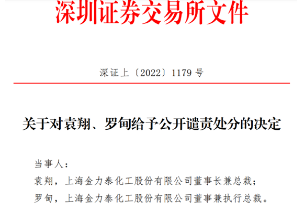 這家上市涂企董事長(zhǎng)、執(zhí)行總裁被深交所公開(kāi)譴責(zé) 原因是…