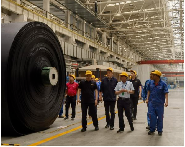 青島橡六輸送帶接受紫金礦業(yè)專家組現(xiàn)場評估調研