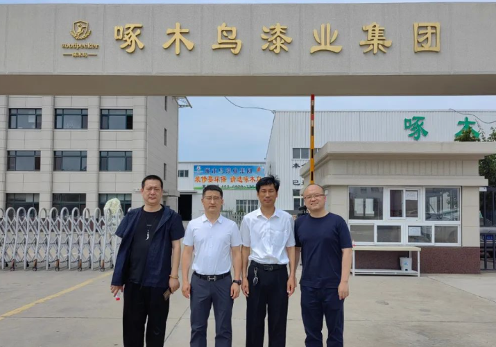 楊錄真董事長向來賓們簡要介紹了啄木鳥漆業(yè)集團的整體情況、發(fā)展歷程、技術(shù)研發(fā)、市場布局以及產(chǎn)品應(yīng)用和工程領(lǐng)域等方面。他表示，啄木鳥漆業(yè)自成立以來，憑借企業(yè)的科技研發(fā)實力和生產(chǎn)能力，一直致力于為市場提供優(yōu)質(zhì)的產(chǎn)品和服務(wù)。