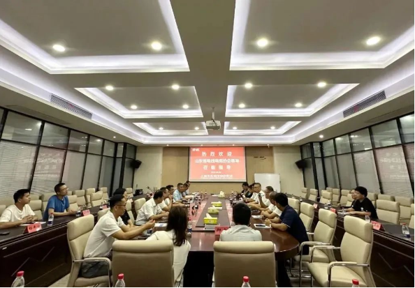  最后，考察團一行前往上海浦東電線電纜集團總部，參觀了上海電線電纜博物館。陳建義，集團副總裁及博物館館長，詳細介紹了集團的經(jīng)營發(fā)展情況和系列產(chǎn)品。雙方就數(shù)字化生產(chǎn)、智能制造、成本控制、市場布局等方面展開了友好互動交流。