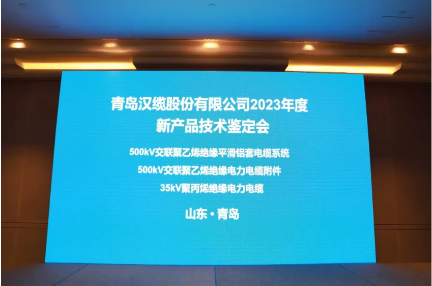 青島漢纜股份有限公司三項新產品通過中國電力企業(yè)聯合會技術鑒定