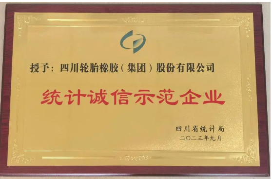 四川輪胎橡膠(集團(tuán))股份有限公司表示將繼續(xù)堅持依法統(tǒng)計、誠信統(tǒng)計的原則，準(zhǔn)確收集數(shù)據(jù)，如實統(tǒng)計，真實反映經(jīng)營成果，為公司“十四五規(guī)劃”和長期穩(wěn)步健康發(fā)展提供有力支撐，為國家數(shù)據(jù)統(tǒng)計提供真實素材。